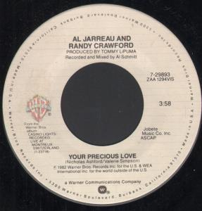 Al Jarreau And Randy Crawford / Yellowjackets - Your Precious Love / Monmouth College Fight Song - 7 Inch