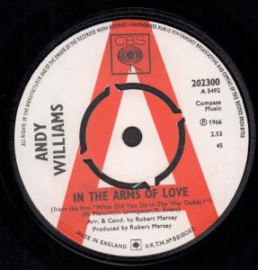 Andy Williams - In The Arms Of Love - 7 Inch