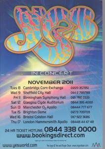 Yes - In Concert - Flyer