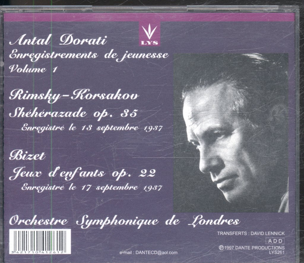 Antal Dorati - Enregistrements De Jeunesse Volume 1 - Cd