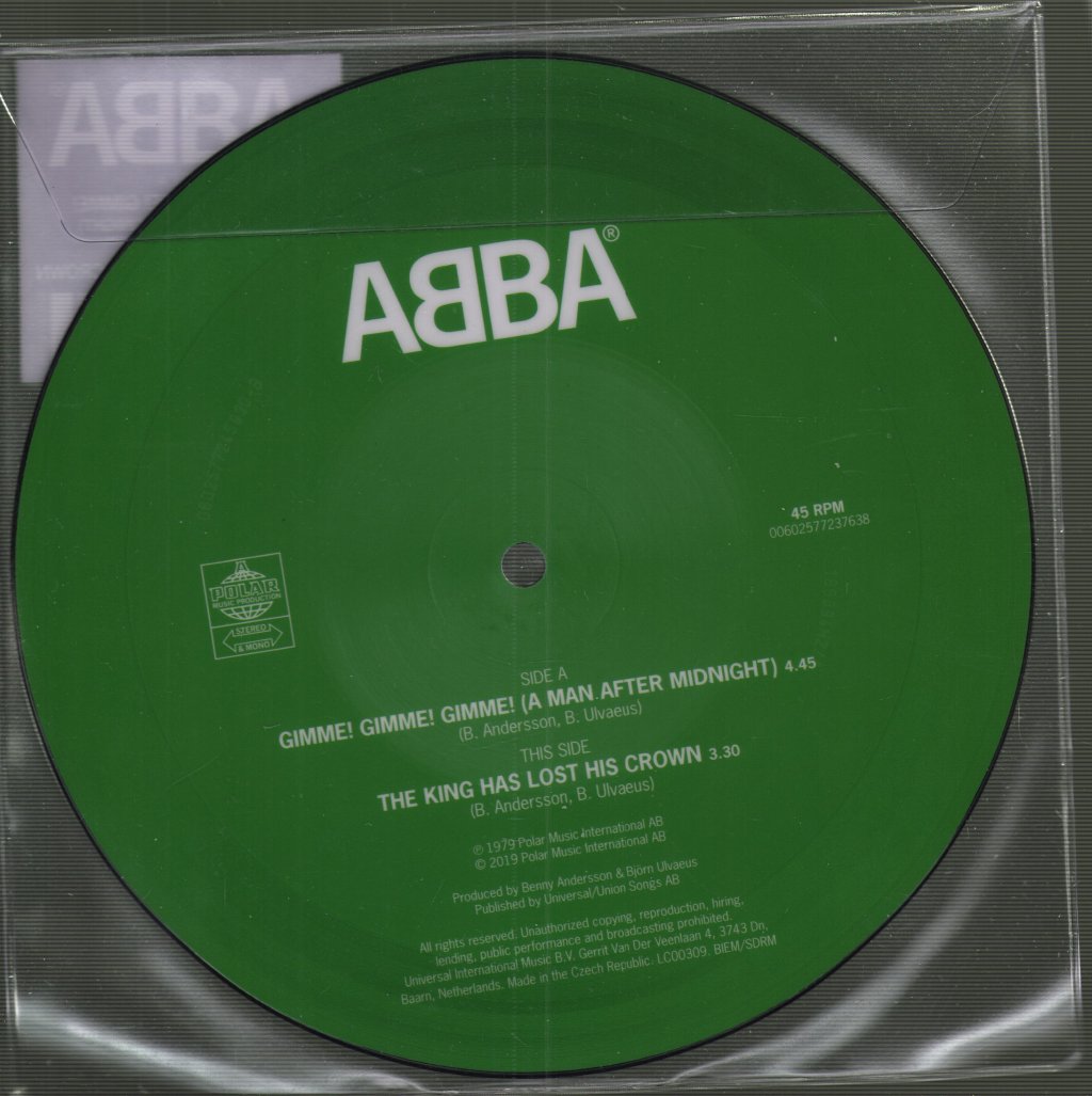 ABBA - Gimme! Gimme! Gimme! (A Man After Midnight) - 7 Inch