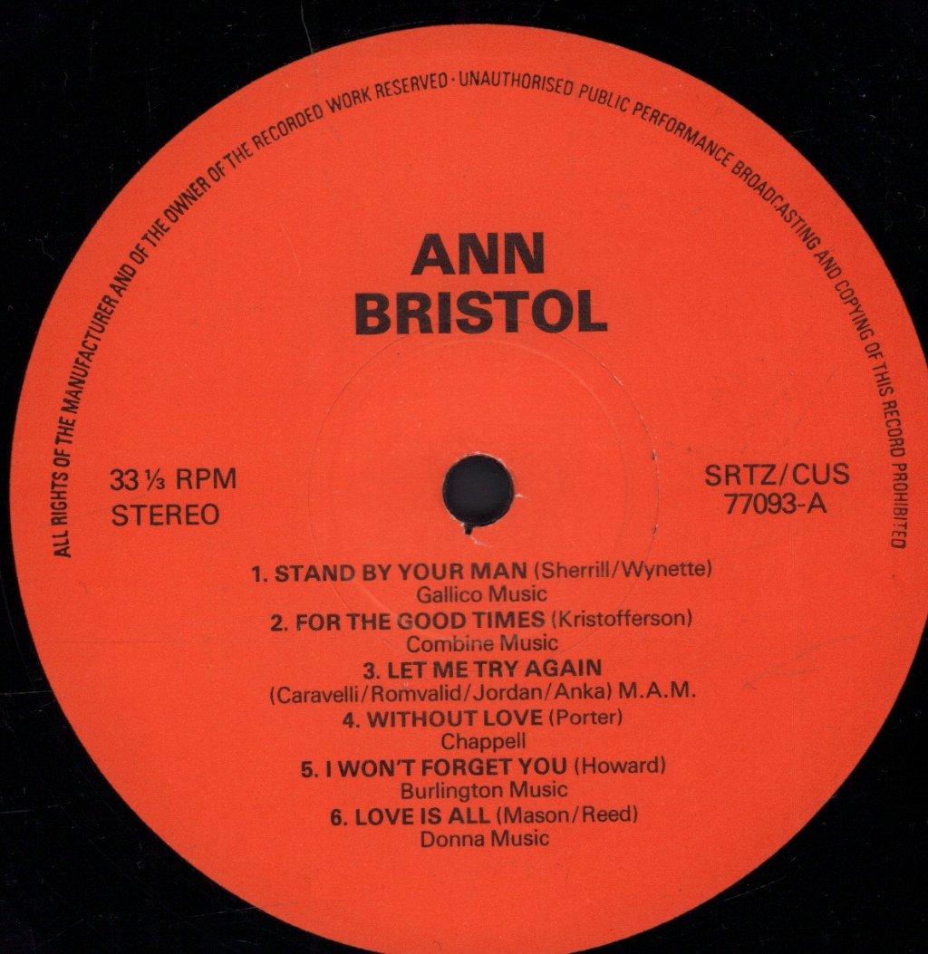 Ann Bristol - 12 Kinds Of Love - Lp