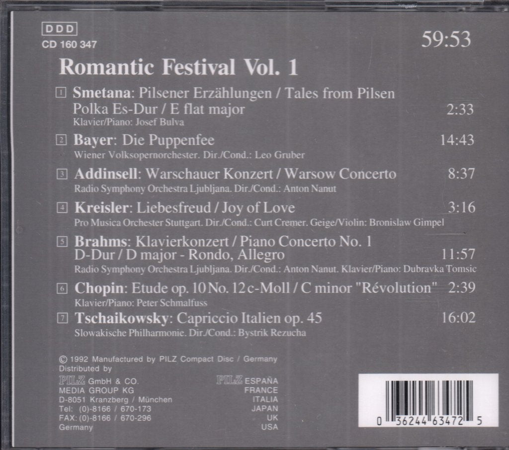 Various Artists - romantic festival vol 1 - Cd