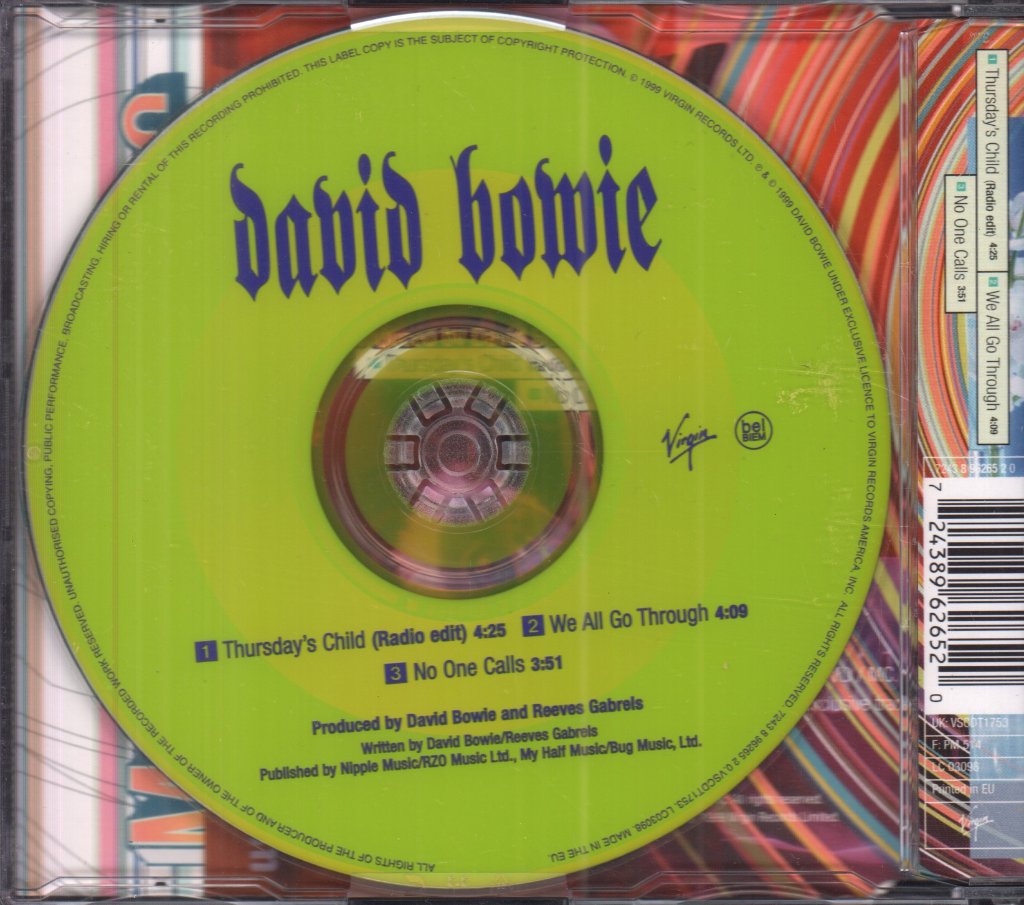 David Bowie - Thursday's Child - Cd