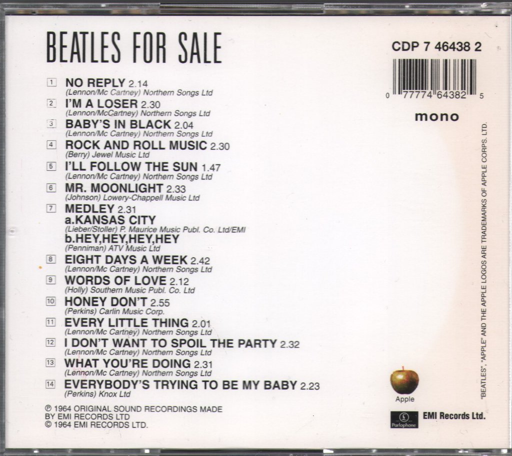 Beatles - For Sale - Cd