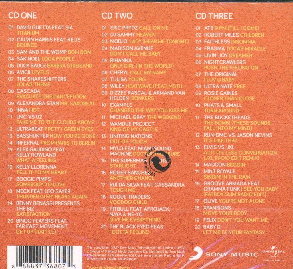 Various Artists - #Holiday Anthems - Triple Cd