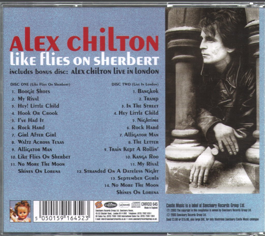 Alex Chilton - Like Flies On Sherbert - Double Cd