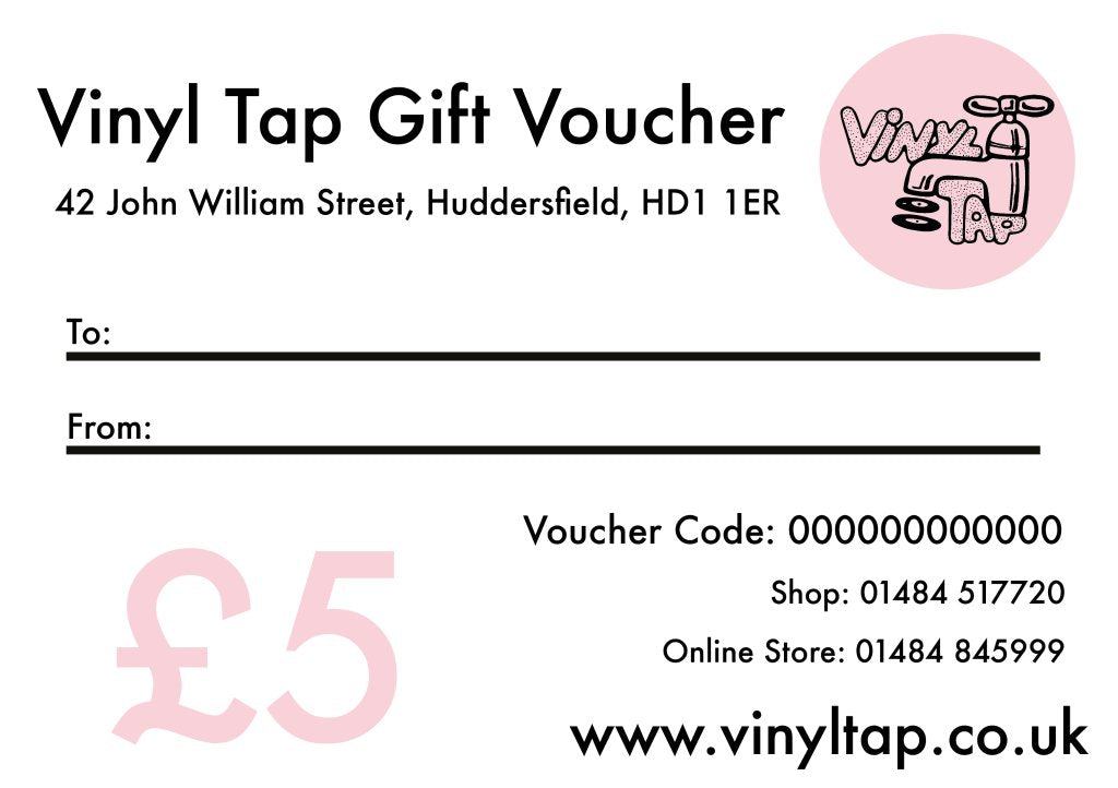 Vinyl Tap - £5 Gift Voucher - Gift Voucher