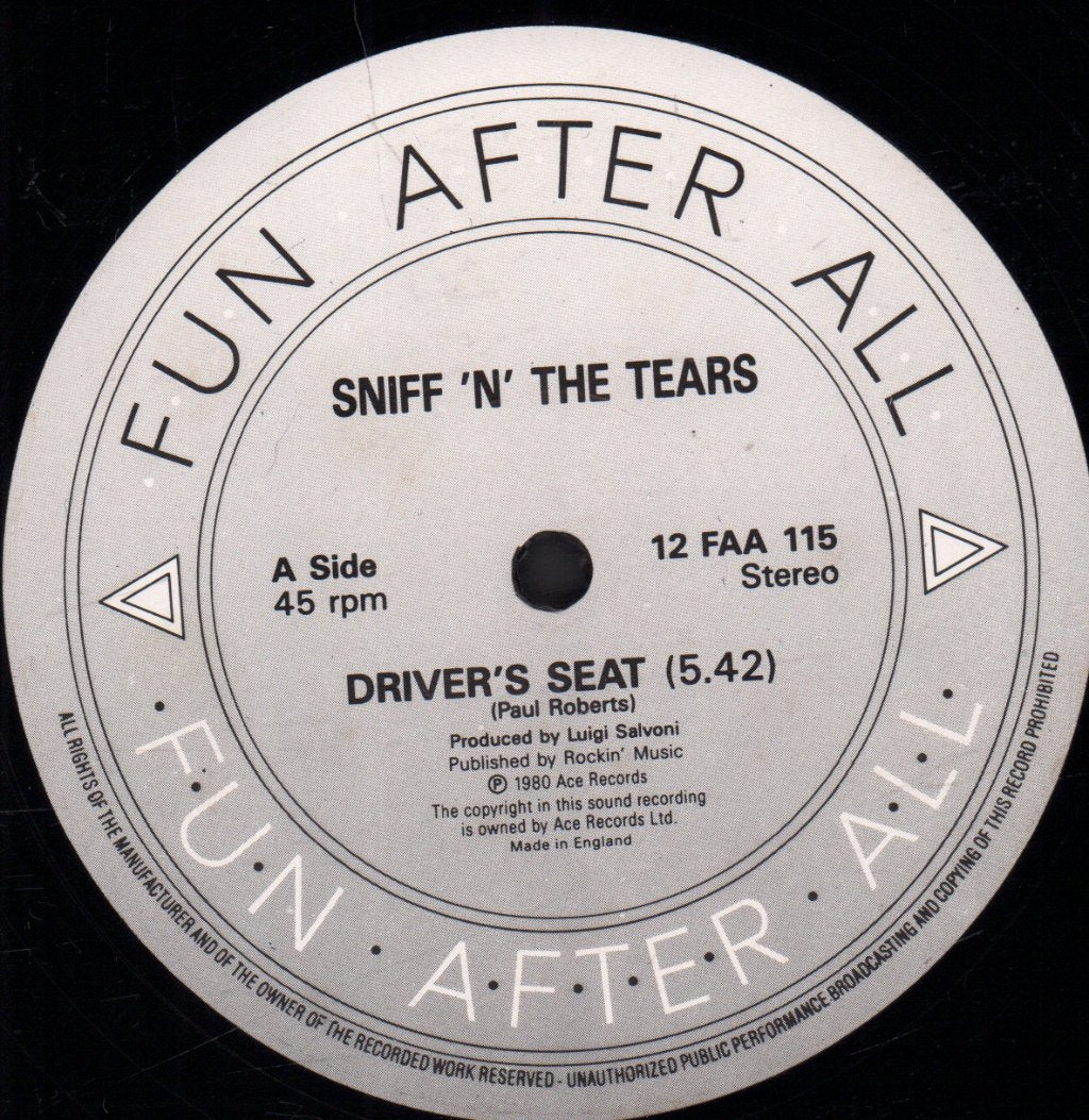 Sniff N The Tears - Driver's Seat - 12 Inch