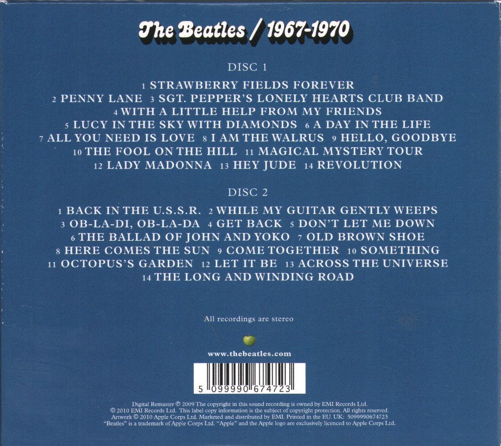 Beatles - 1967-1970 - Double Cd