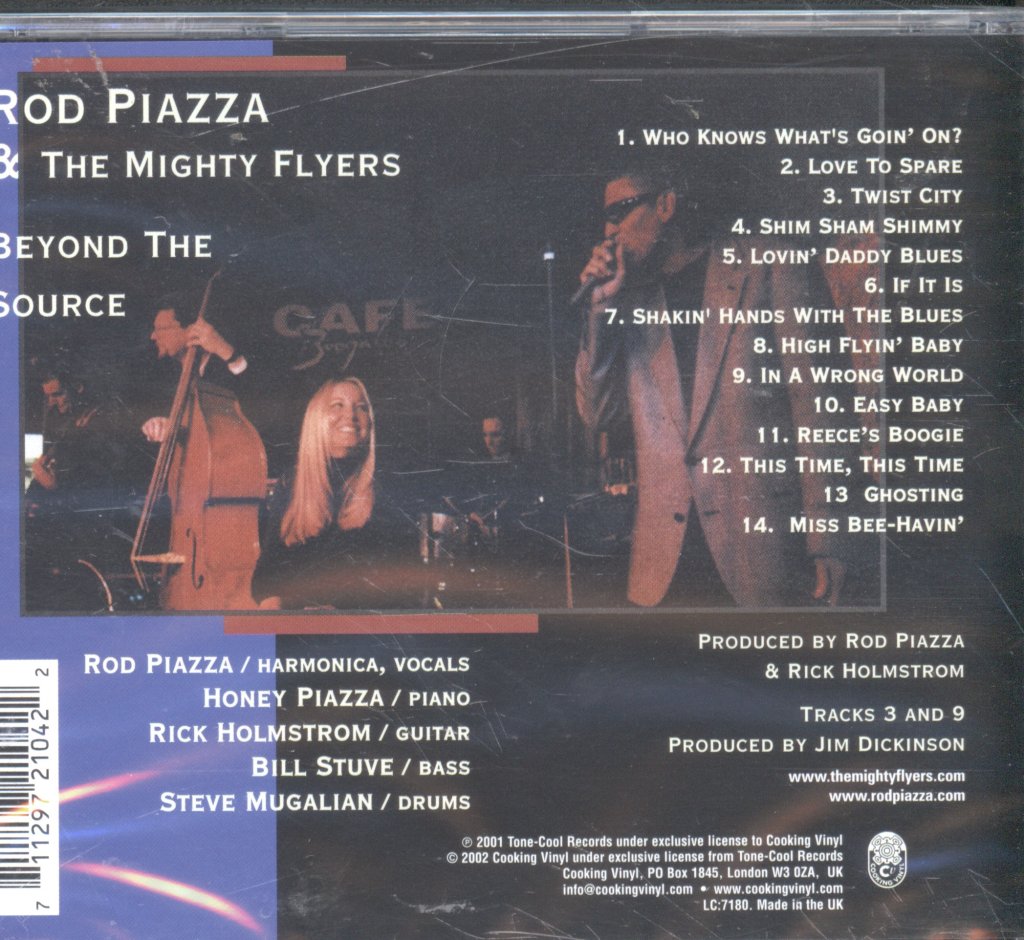 Rod Piazza And The Mighty Flyers - Beyond The Source - Cd