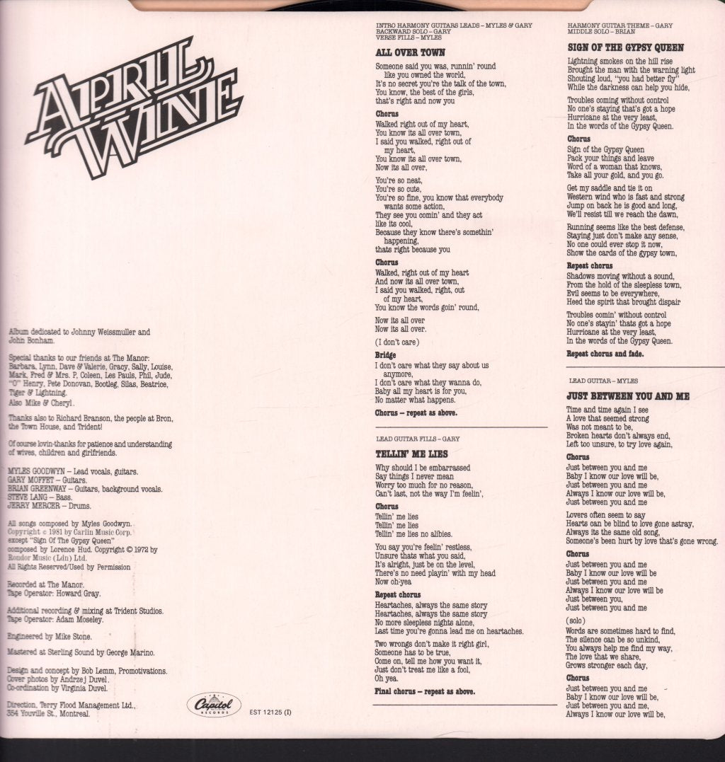 April Wine - Nature Of The Beast - Lp