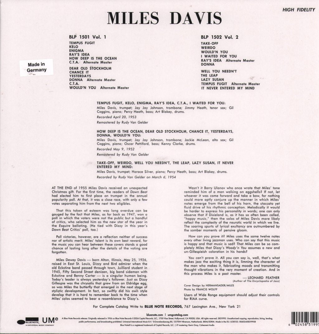 Miles Davis - Volume 2 - Lp