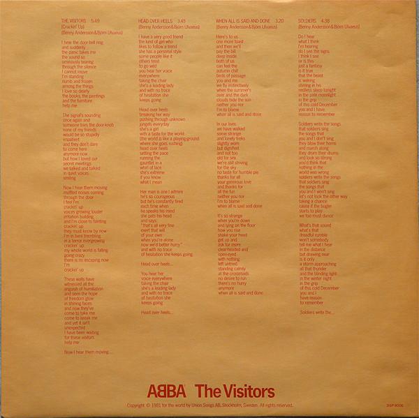 ABBA - Visitors = ザ・ビジターズ - Lp