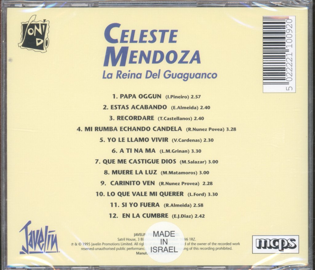 Celeste Mendoza - La Reina Del Guaganco - Cd