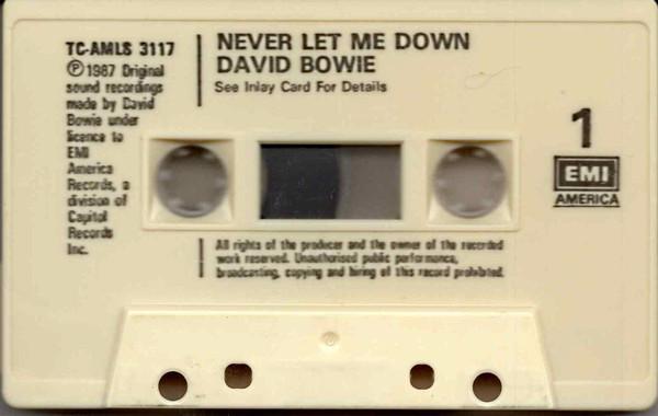 David Bowie - Never Let Me Down - Cassette