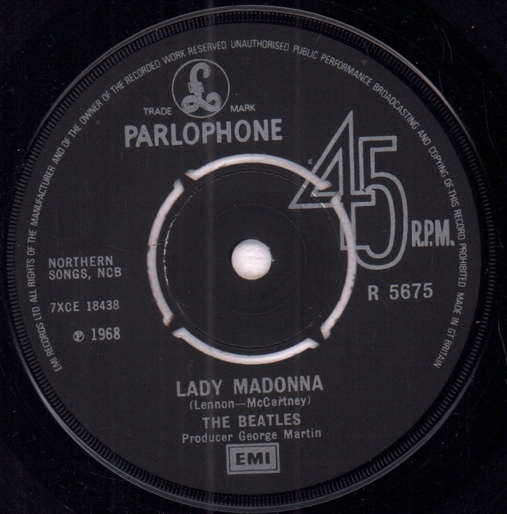 Beatles - Lady Madonna - 7 Inch