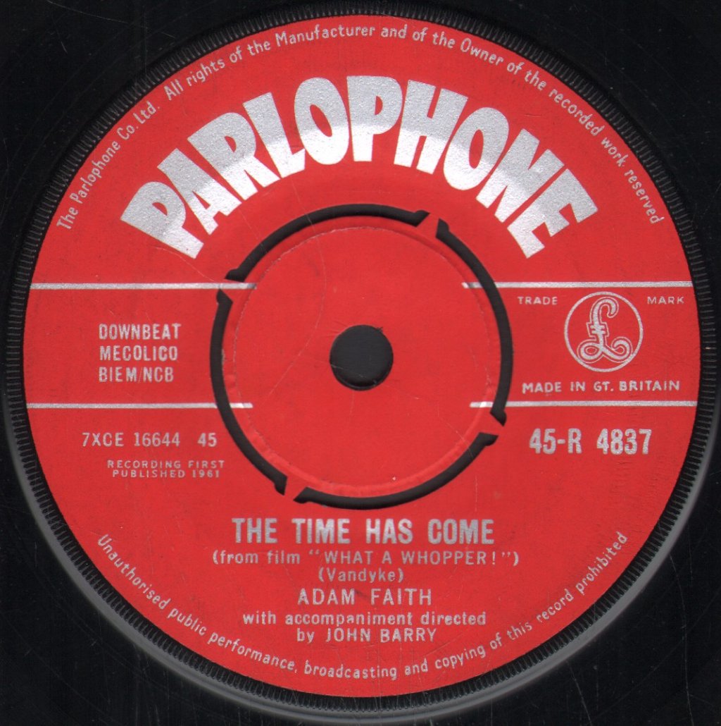 Adam Faith - Time Has Come - 7 Inch