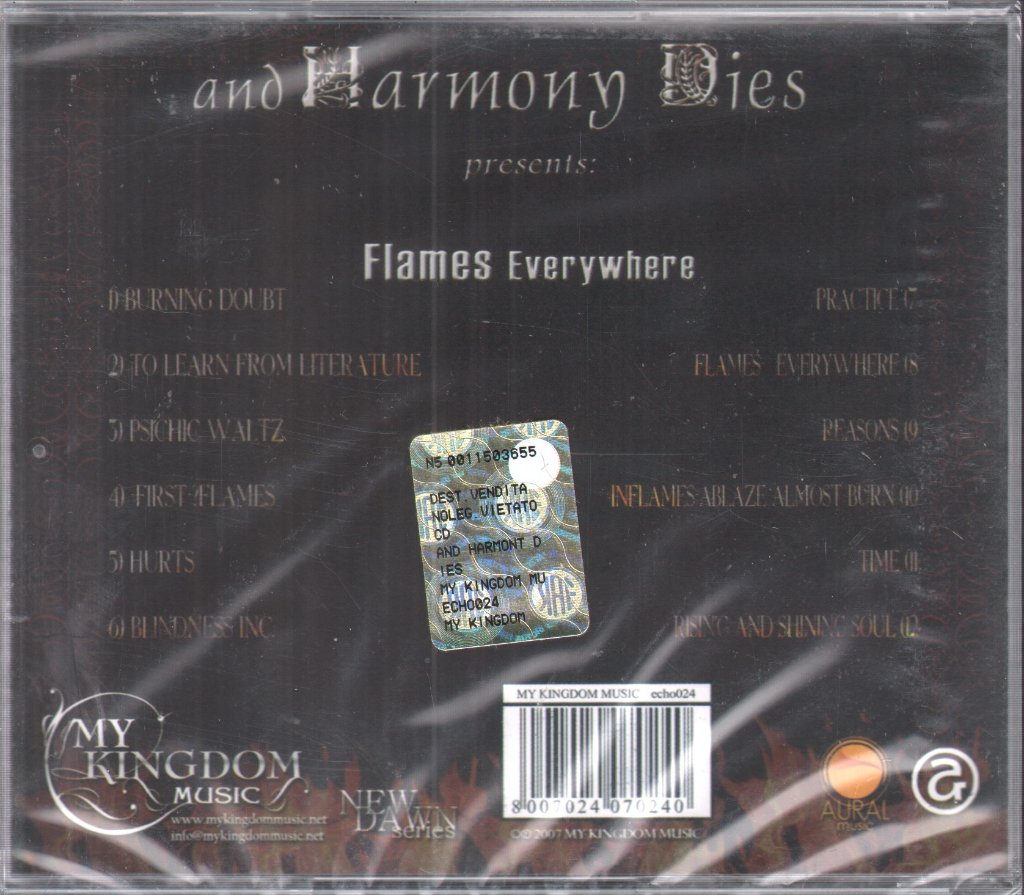 And Harmony Dies - Flames Everywhere - Cd