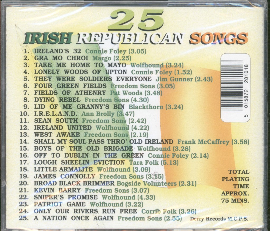 Various Artists - 25 Irish Republican Songs - Cd