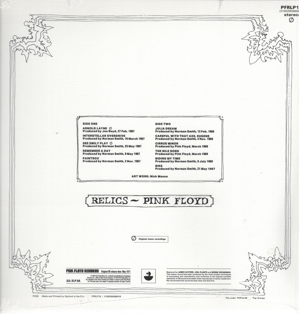 Pink Floyd - Relics - Lp