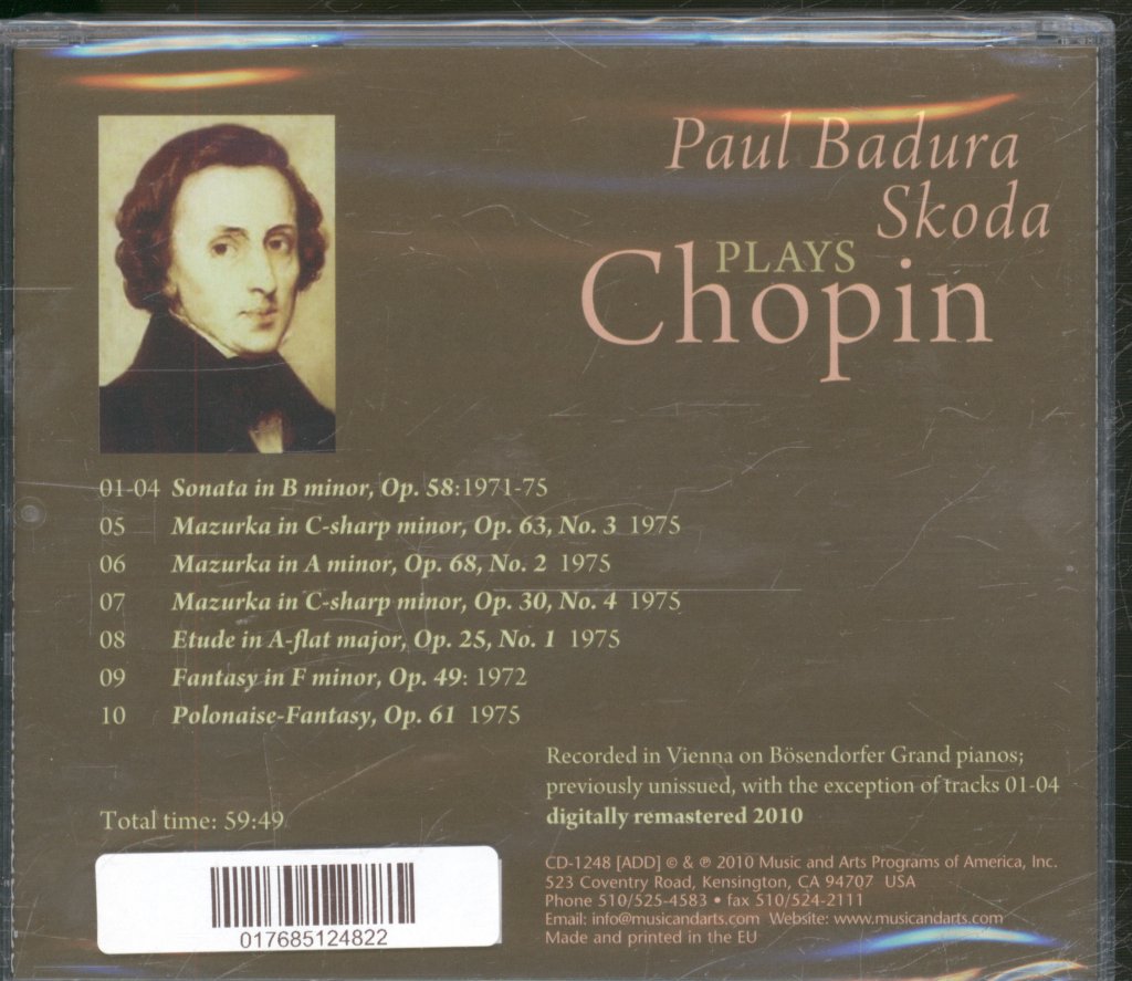 Paul Badura-Skoda - Plays Chopin - Cd