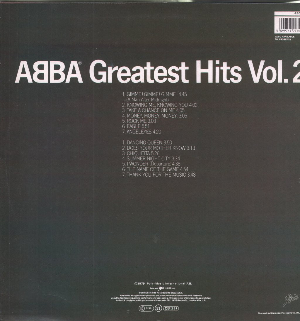 ABBA - Greatest Hits Vol. 2 - Lp