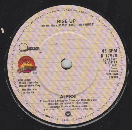 Alessi - Jagged Edge / Rise Up - 7 Inch