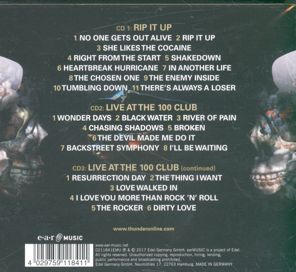 Thunder - Rip It Up - Triple Cd