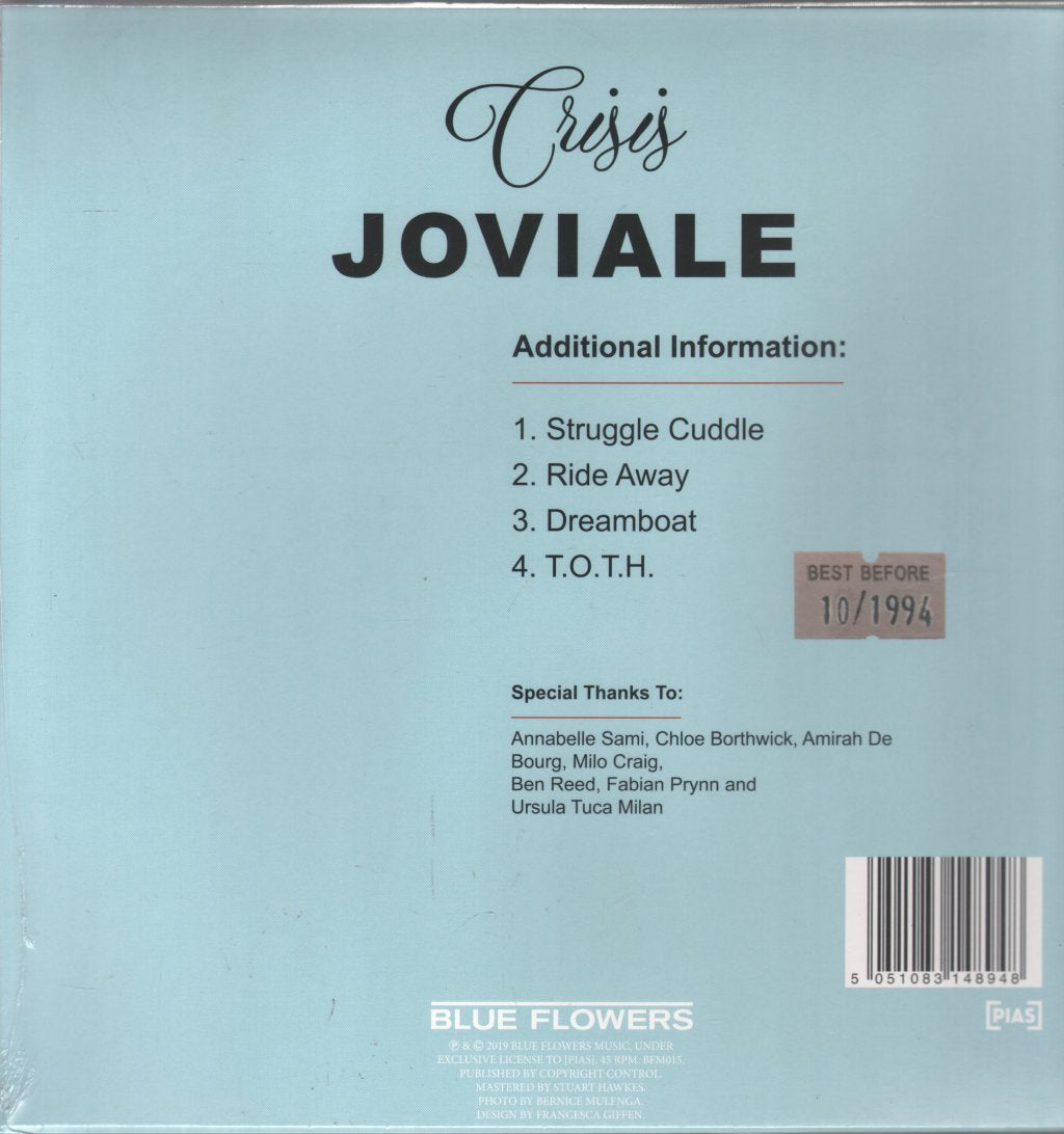 Joviale - Crisis EP - 12 Inch