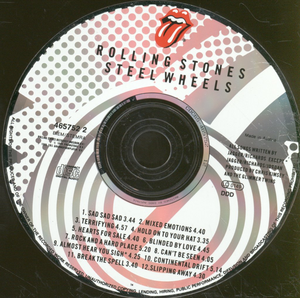 Rolling Stones - Steel Wheels - Cd