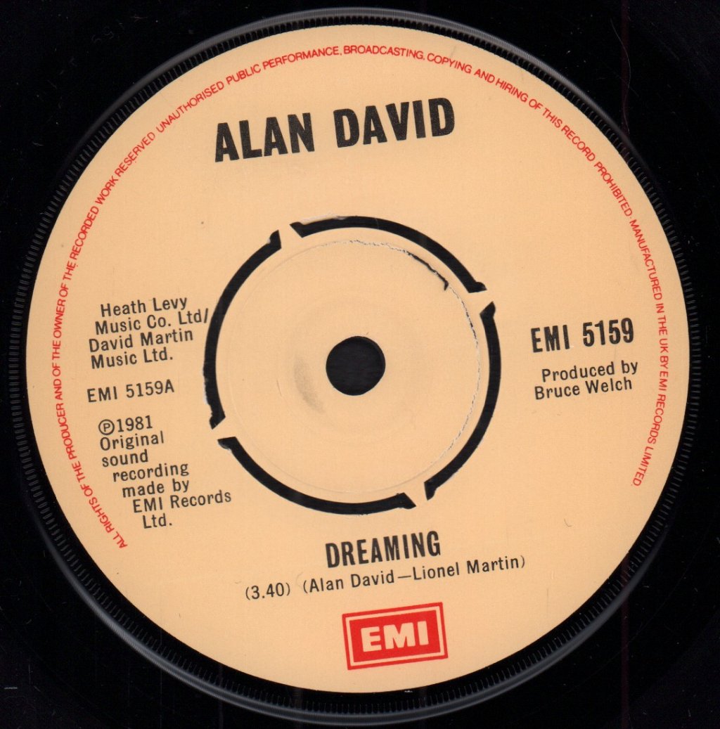 Alan David - Dreaming - 7 Inch