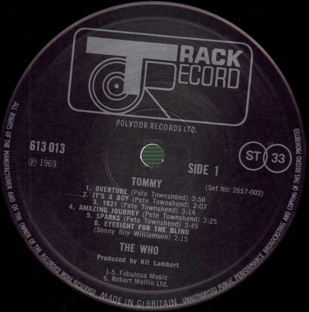 Who - Tommy - Double Lp