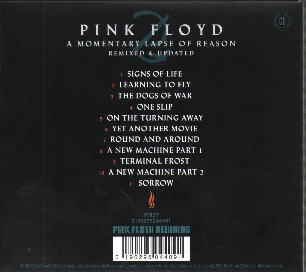 Pink Floyd - A Momentary Lapse Of Reason (Remixed and Updated) - Cd