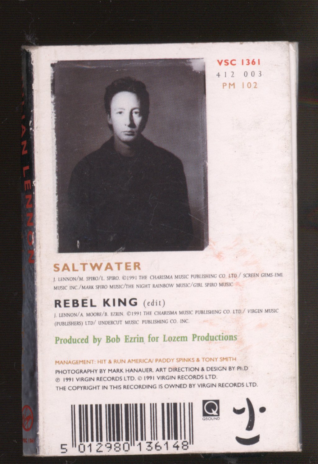 Julian Lennon - Saltwater - Cassette