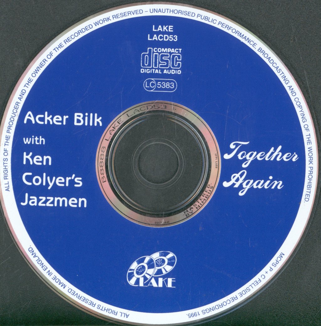 Acker Bilk With Ken Colyer's Jazzmen - Together Again - Cd