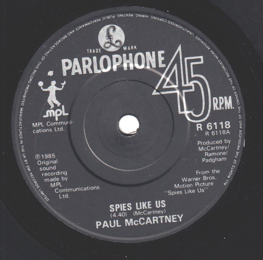 Paul McCartney - Spies Like Us - 7 Inch