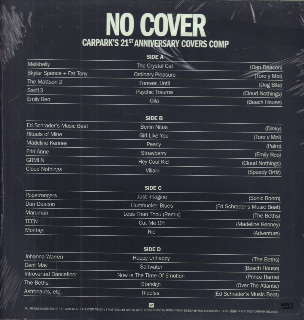 Various Artists - No Cover Carpark’s 21st Anniversary Covers Comp - Double Lp