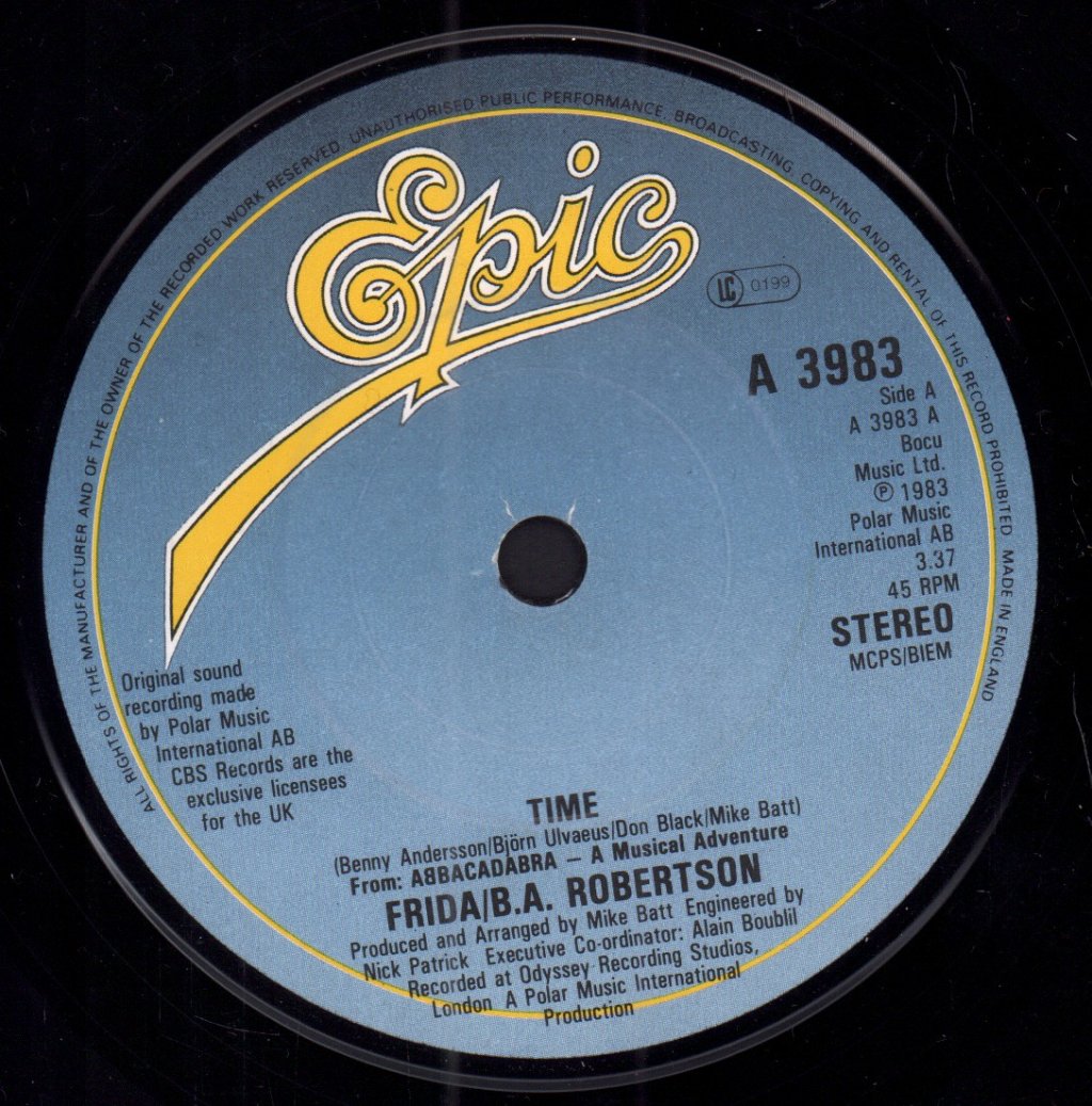 Frida And B.A. Robertson - Time - 7 Inch