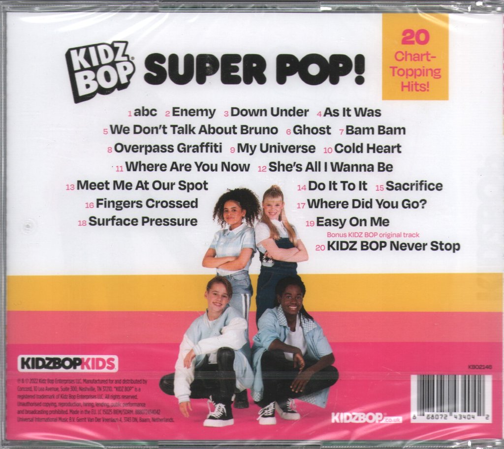 Kidz Bop Kids - Kidz Bop Super POP! - Cd