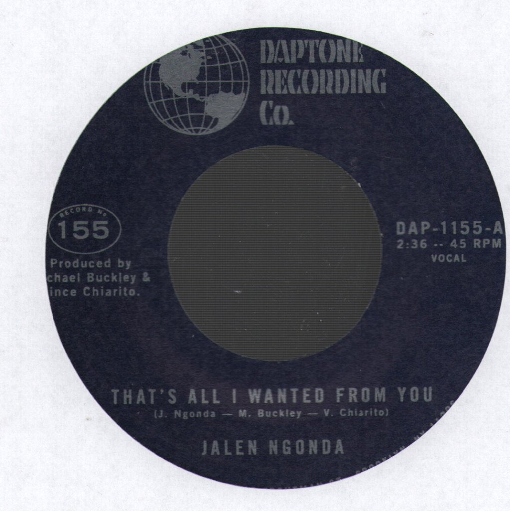 Jalen N'Gonda - That's All I Wanted From You - 7 Inch