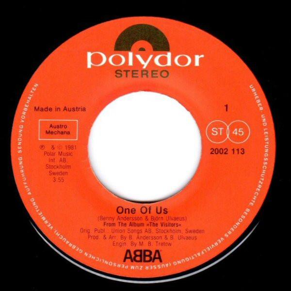 ABBA - One Of Us - 7 Inch