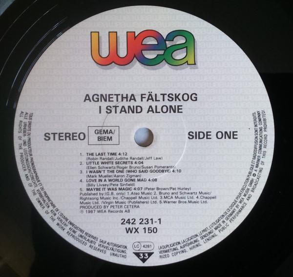 Agnetha Fältskog - I Stand Alone - Lp