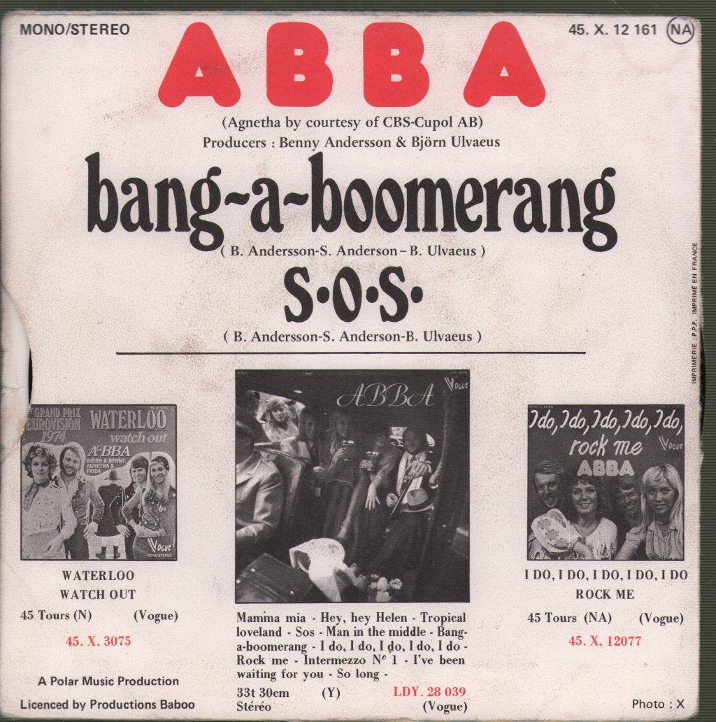 ABBA - Bang-A-Boomerang - 7 Inch