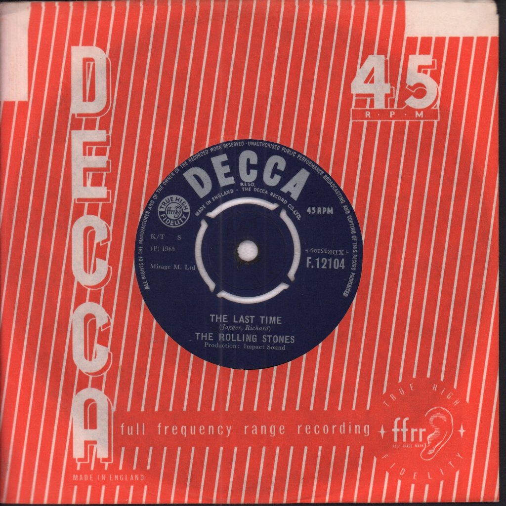 Rolling Stones - Last Time - 7 Inch