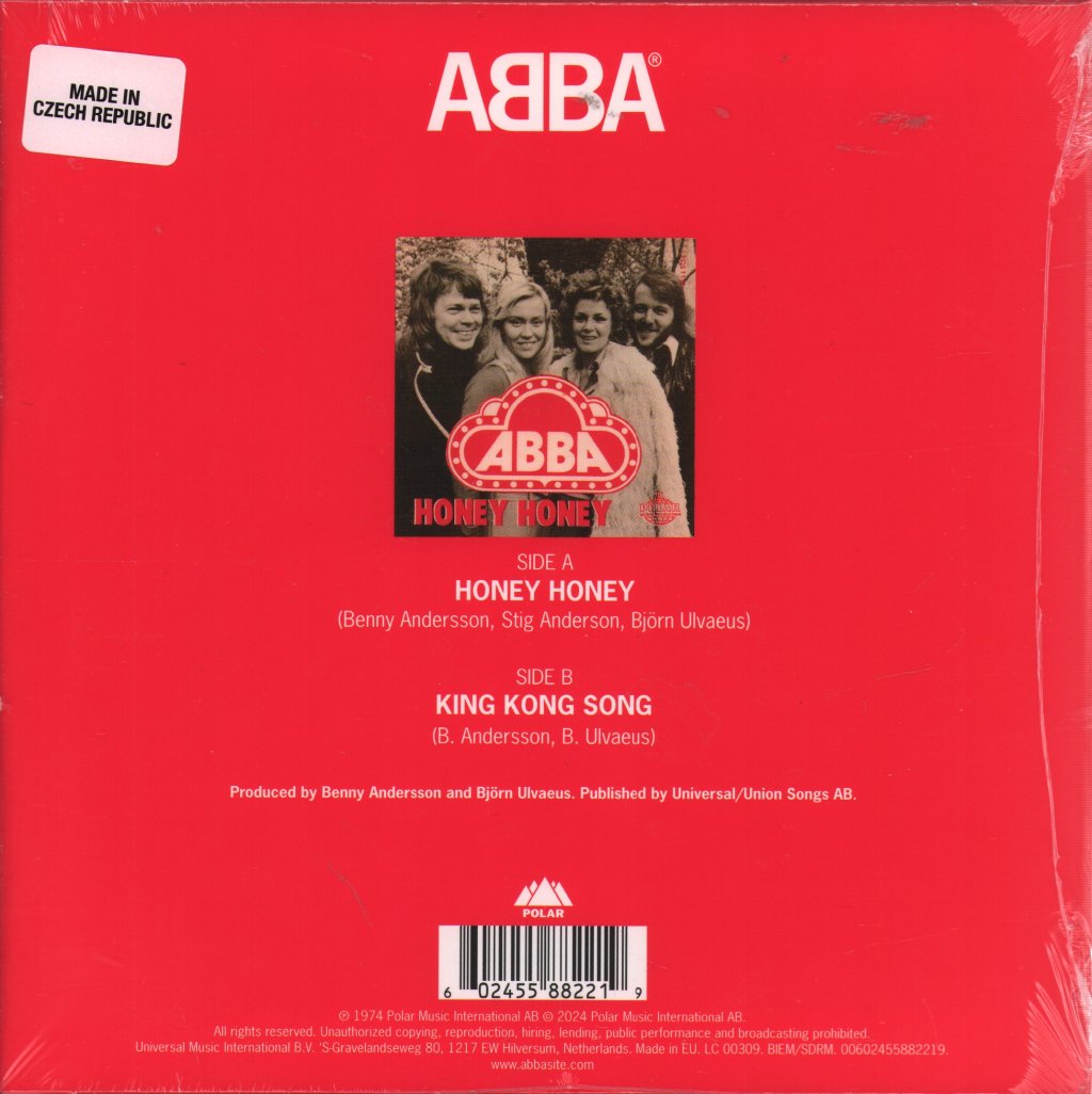 ABBA - Honey Honey (English) / King Kong Song - 7 Inch