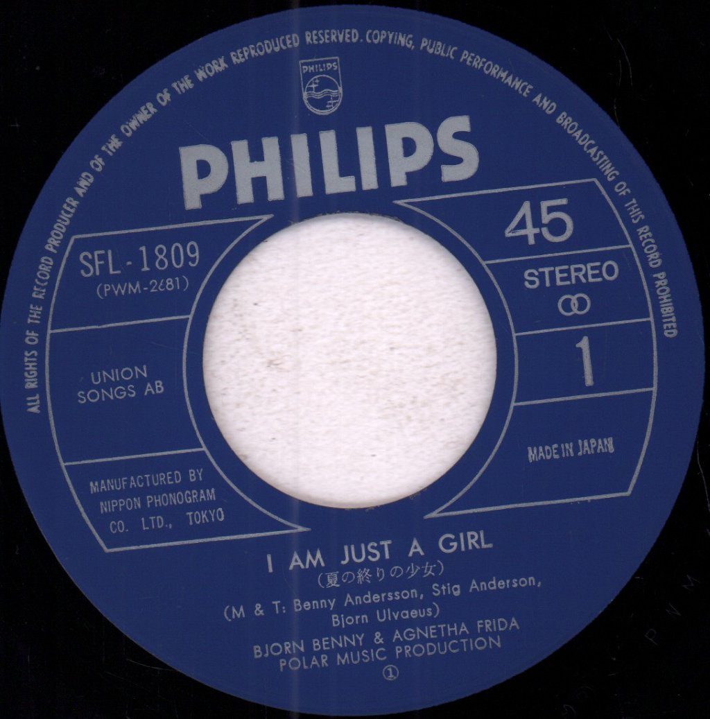 Bjorn Benny And Agnetha Frida (ABBA) - I Am Just A Girl - 7 Inch