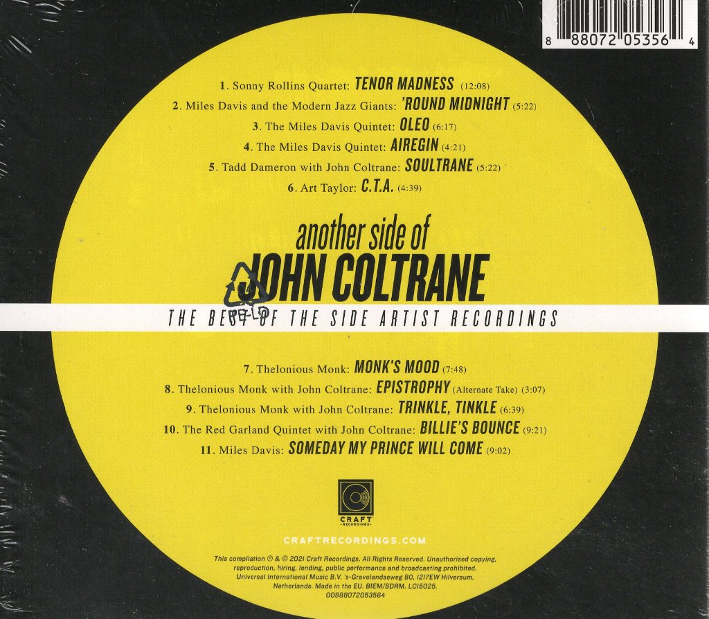 John Coltrane - Another Side Of John Coltrane - Cd