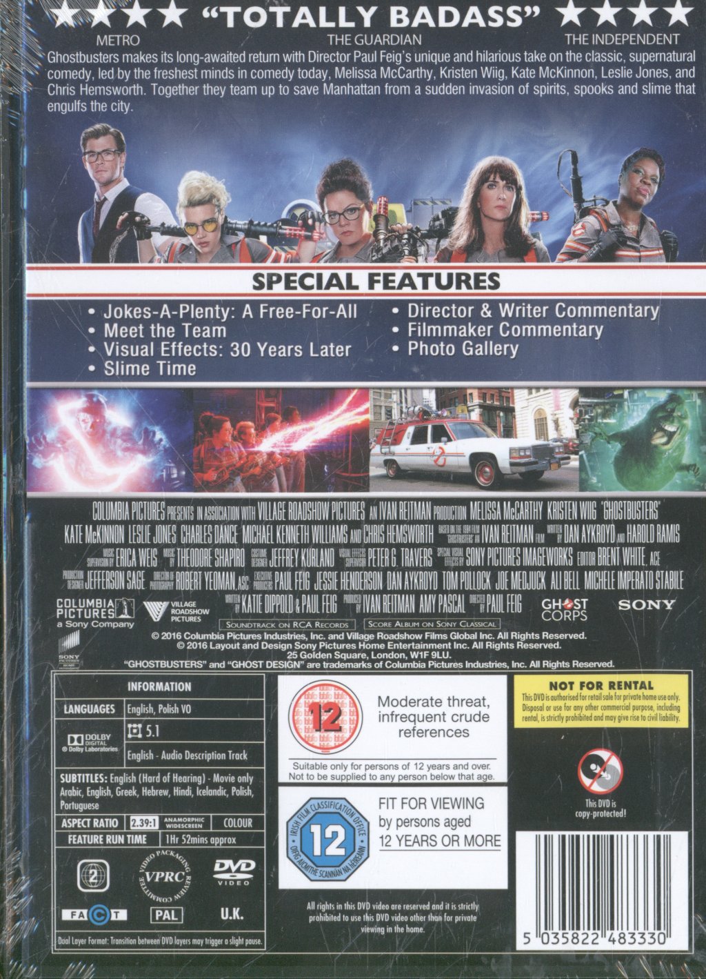 Ghostbusters  Answer The Call (film) - Ghostbusters  Answer The Call - Dvd