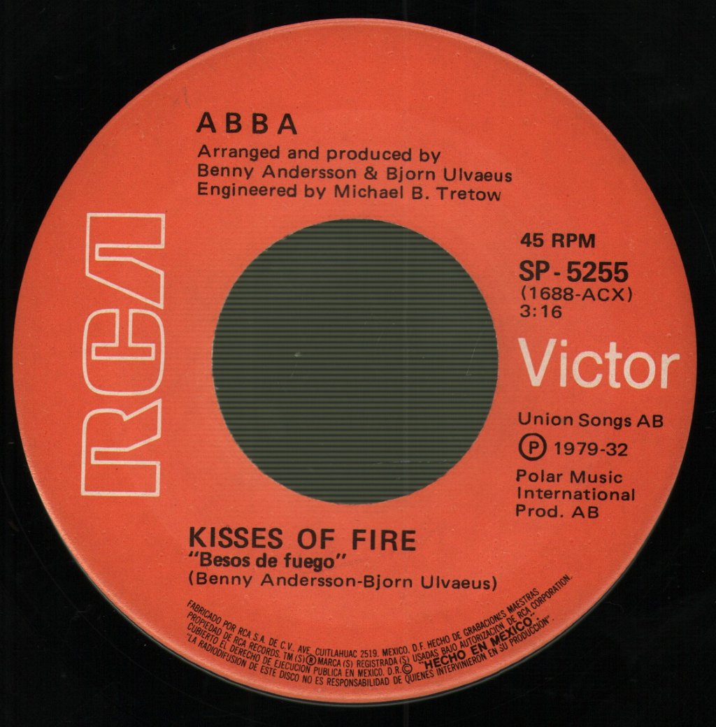 ABBA - Does Your Mother Know / Kisses Of Fire - 7 Inch